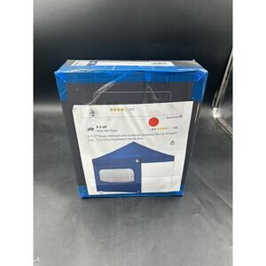 E-Z UP Light Duty Sidewalls 10ft W/Mesh Windows + Straight Leg Royal Blue